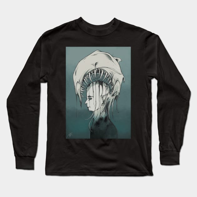 The Dark Evil xander baldini Long Sleeve T-Shirt by xanderbaldini